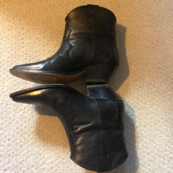 Isabel Marant Black western ankle boots 39 - Picture 3 of 9